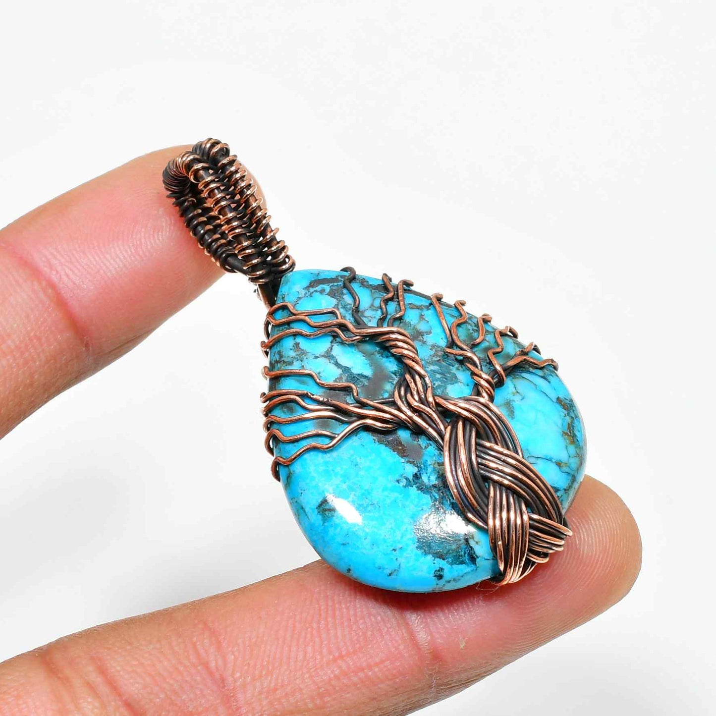 Eden’s Tree – Turquoise Copper Pendant