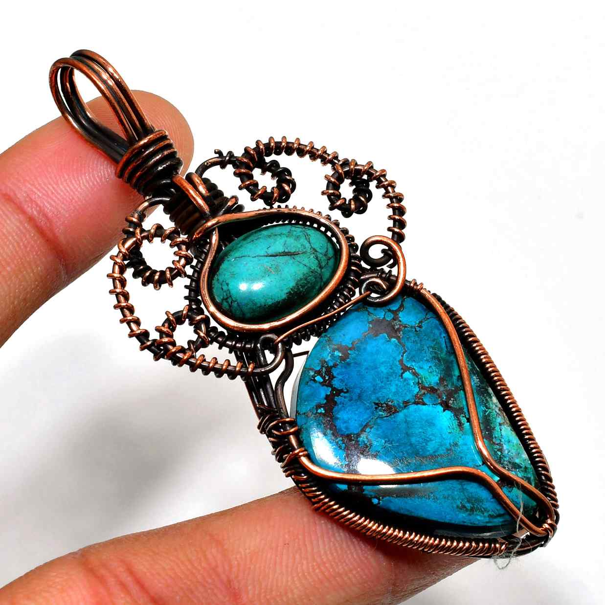 Earthsong – Turquoise Copper Pendant