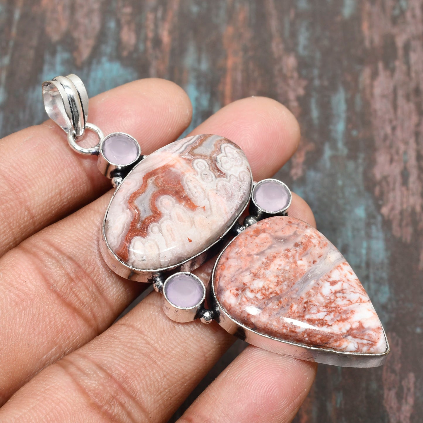 Earth’s Whisper – Handcrafted Natural Stone Pendant