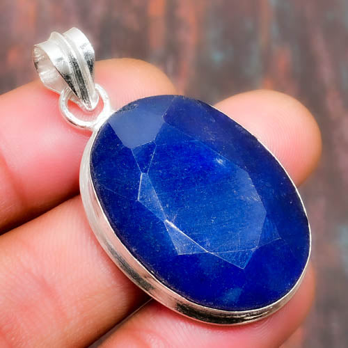 Celestial Azure – Lapis Lazuli Sterling Silver Pendant