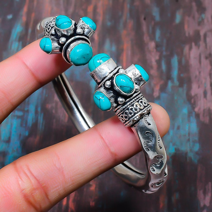 Desert Tranquility – Turquoise Silver Cuff
