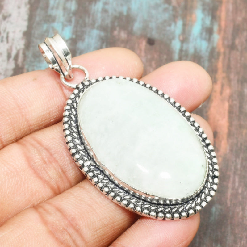 Whispering Jade – Sterling Silver Pendant