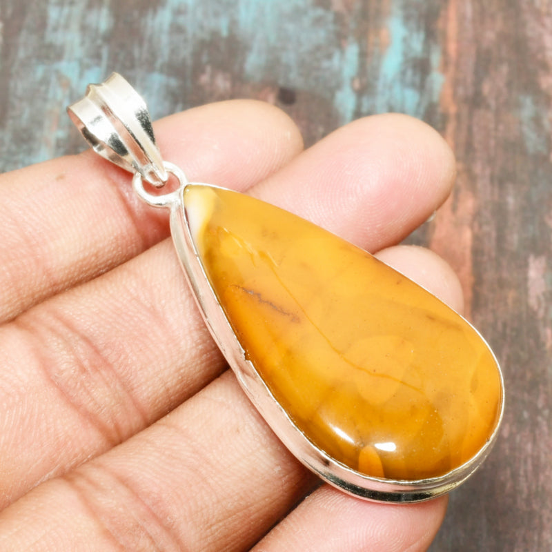 Auric Sentinel – Golden Tiger Eye Sterling Silver Pendant