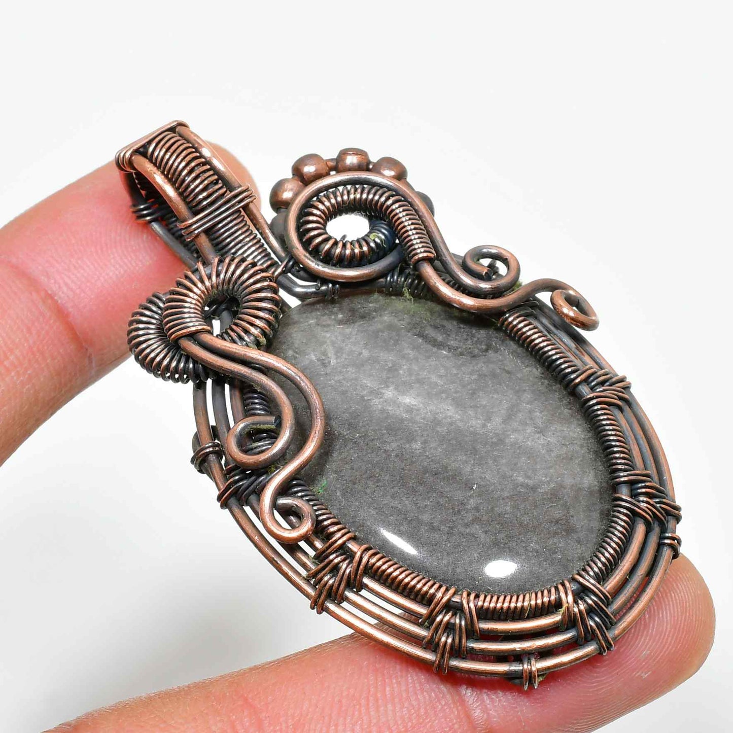 Serene Twilight – Lapis Lazuli & Antique Copper Pendant