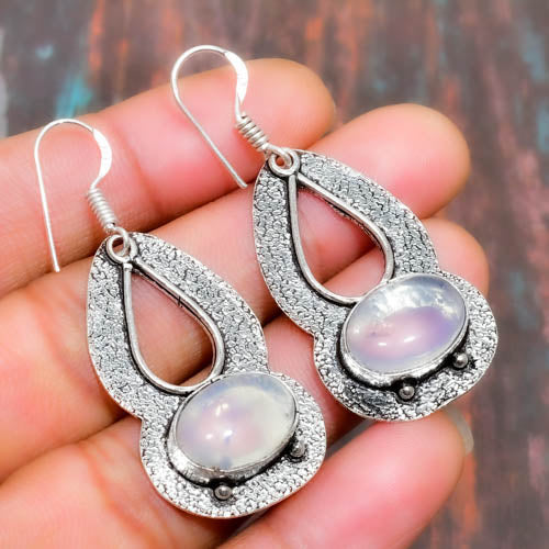 Moonlit Serenity – Silver Moonstone Earrings