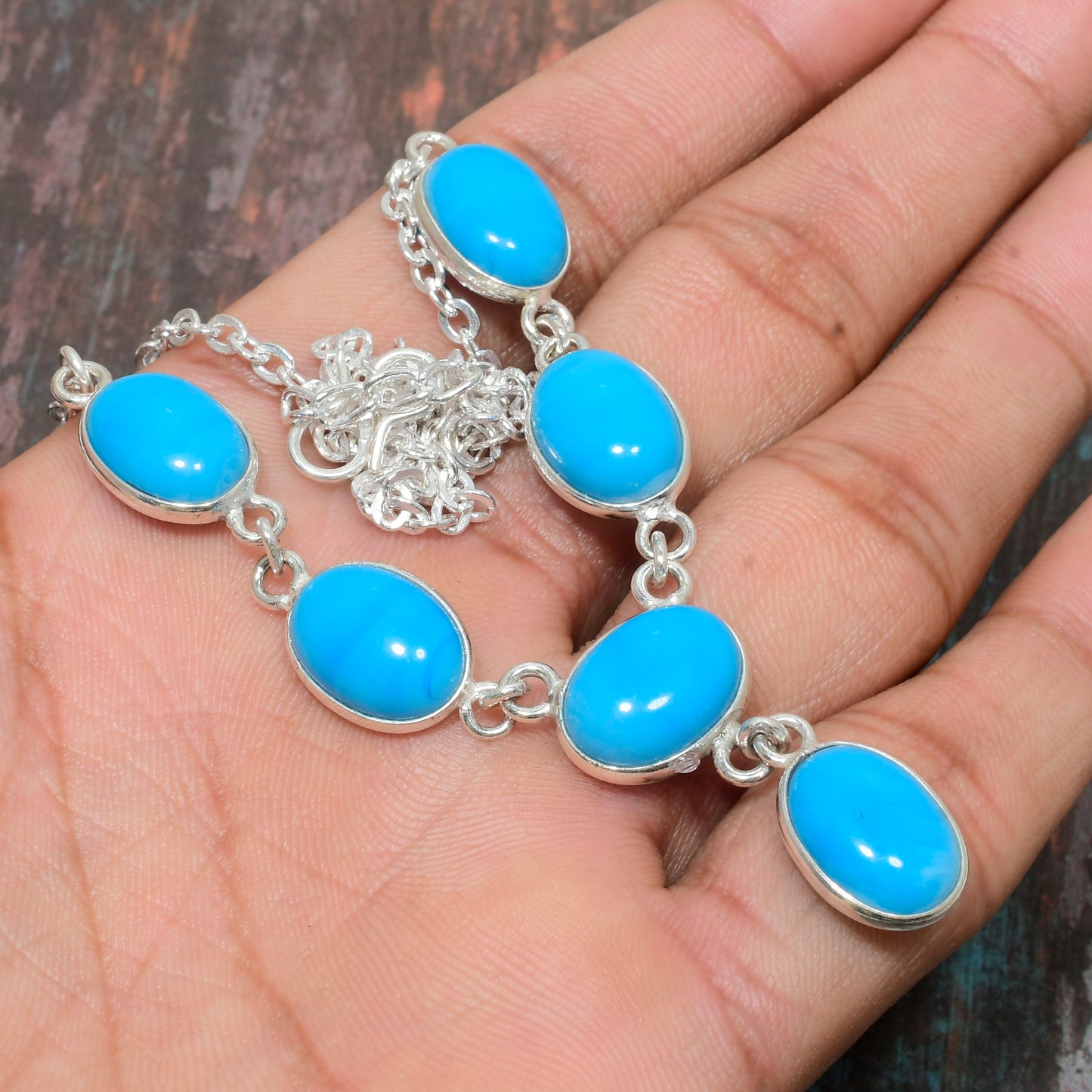 Aiyana’s Calm – Turquoise Silver Bracelet