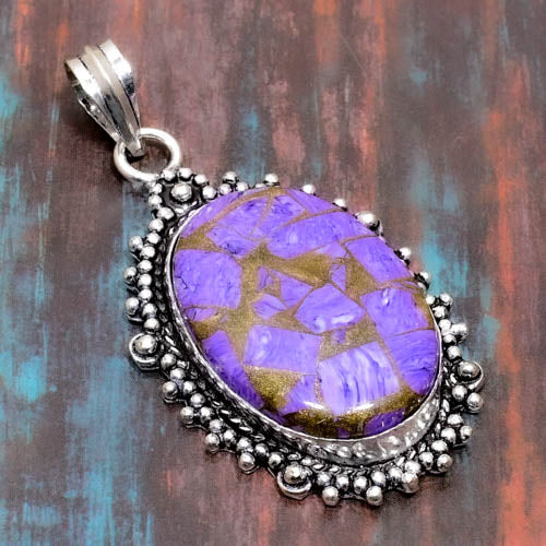 Twilight Muse – Purple Gemstone Silver Pendant