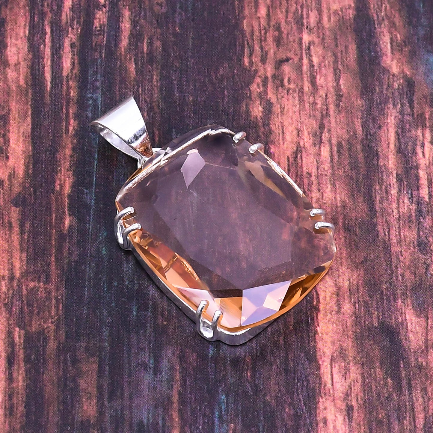 Serenity’s Embrace – Rose Quartz Sterling Silver Pendant