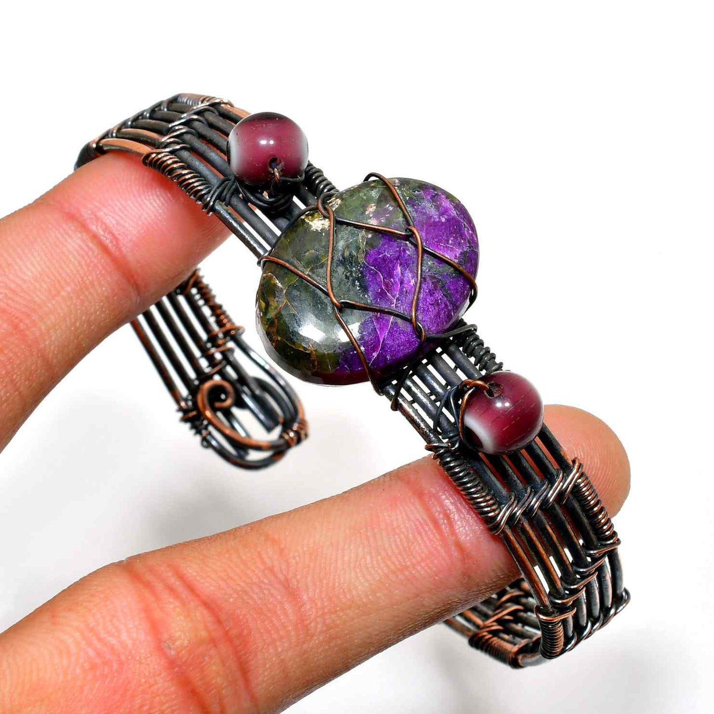 Spirit’s Balance – Fluorite & Amethyst Bracelet