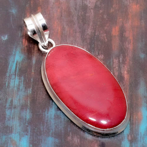 Adira’s Essence – Sterling Silver Red Jasper Pendant