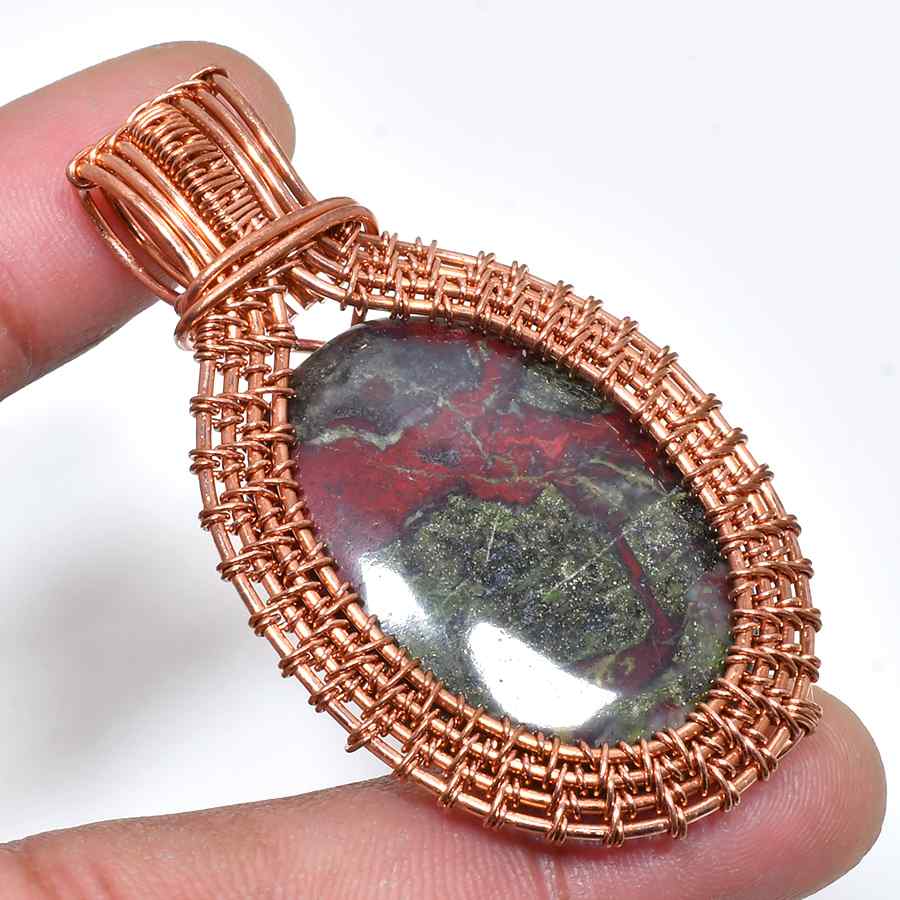 Earth’s Embrace – Jasper Copper Pendant