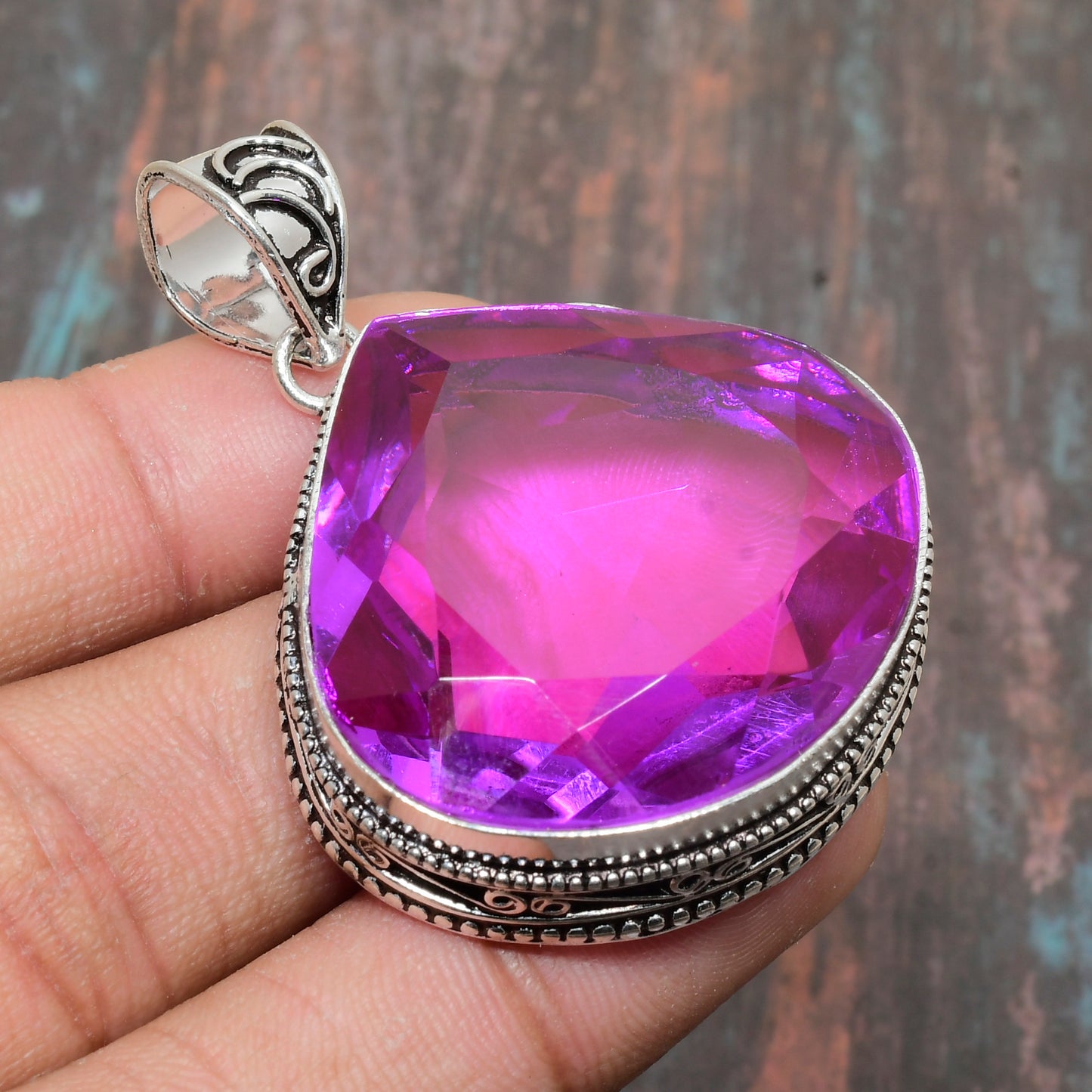 Ezra’s Veil – Sterling Silver Amethyst Pendant