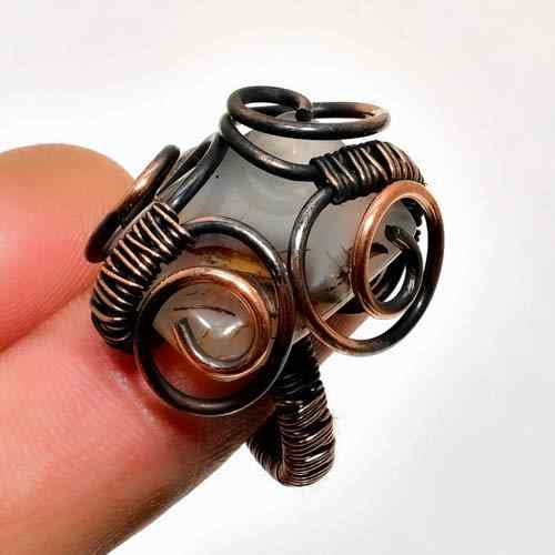 Selene’s Embrace – Wire-Wrapped Amethyst Ring