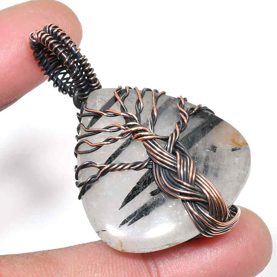Gaia’s Embrace – Copper-Wrapped Tree of Life Pendant