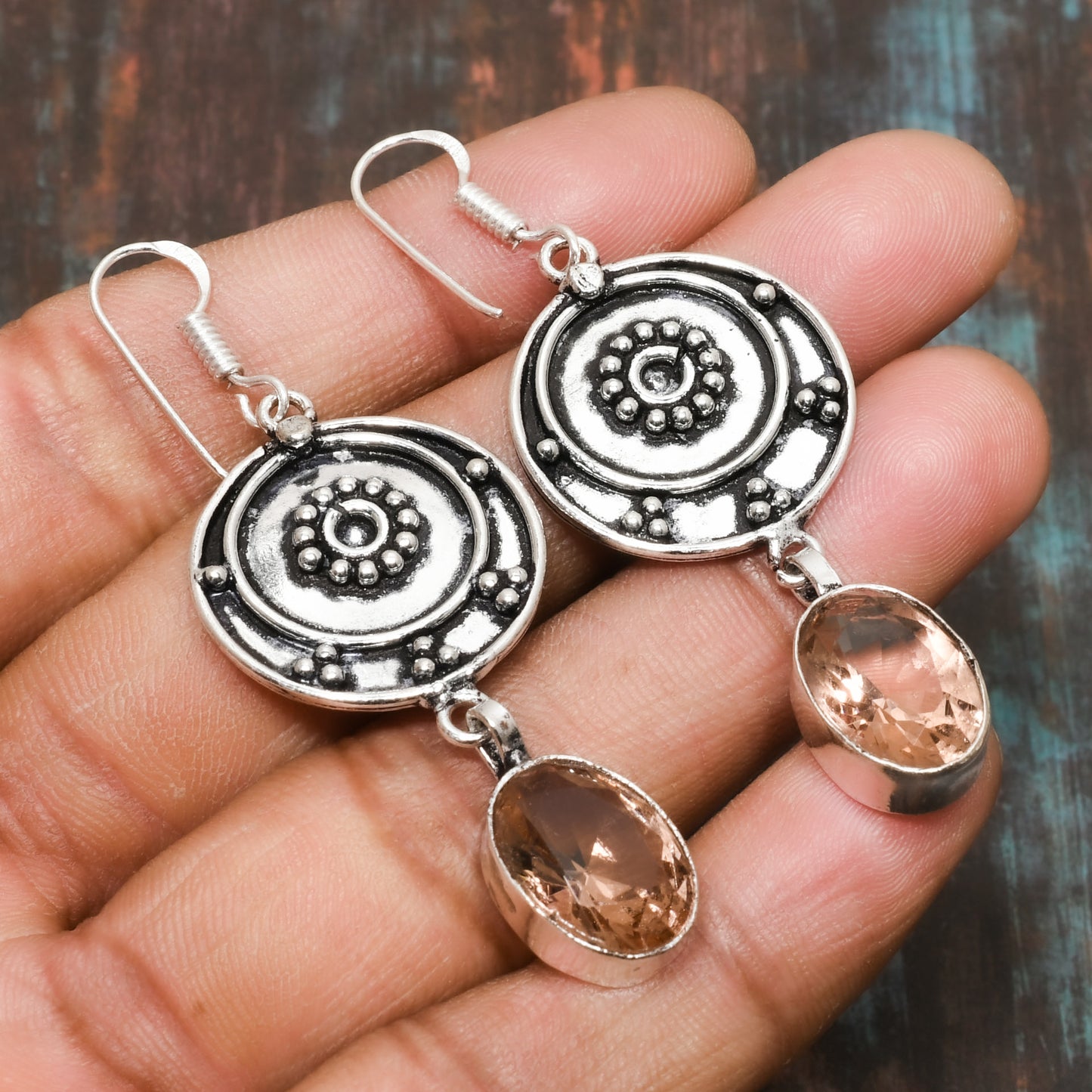 Mocha Dusk – Smoky Quartz Sterling Silver Earrings