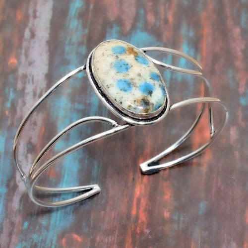 Aurora’s Dream – Jelly Opal Sterling Silver Cuff