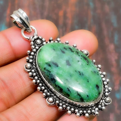 Jade Serenity – Sterling Silver Jade Pendant