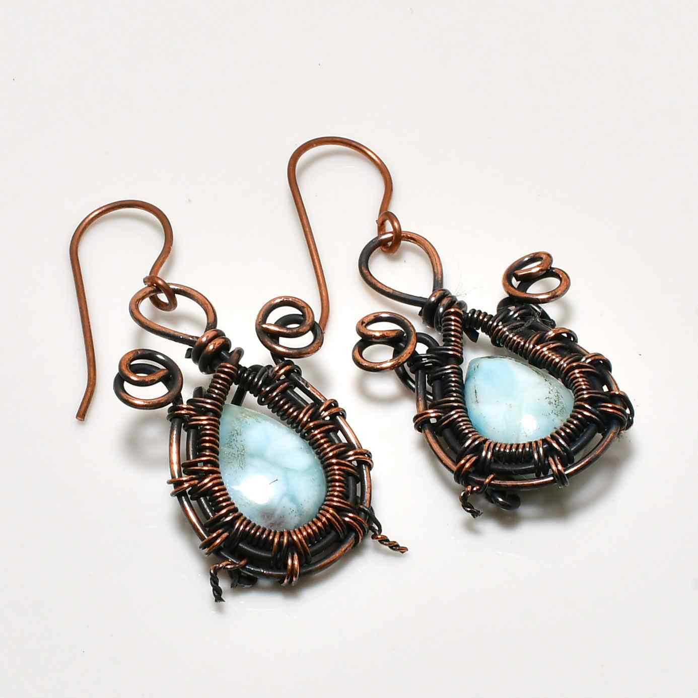 Ether’s Serenity – Aquamarine Copper Pendant