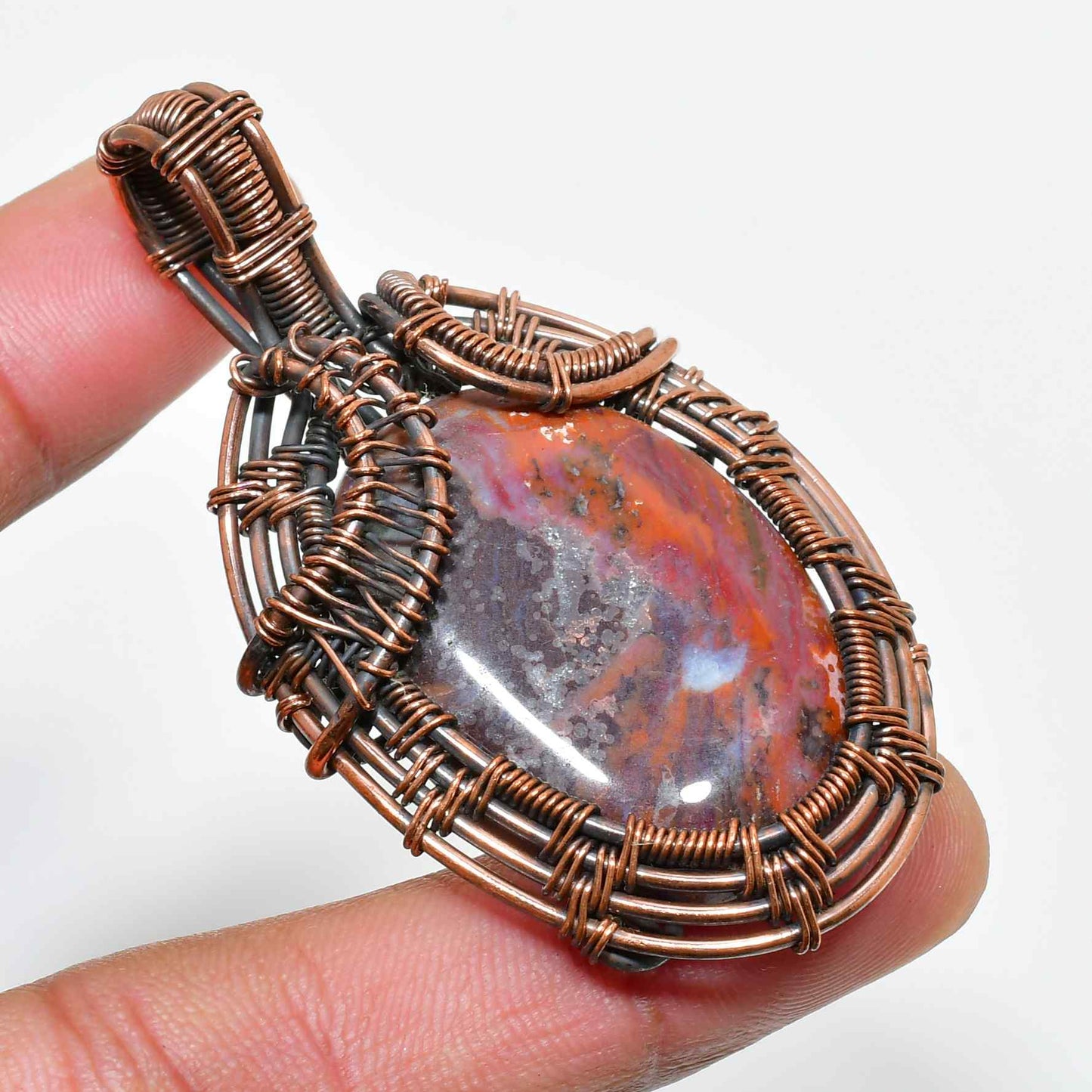Terra’s Anchor – Jasper Copper Pendant