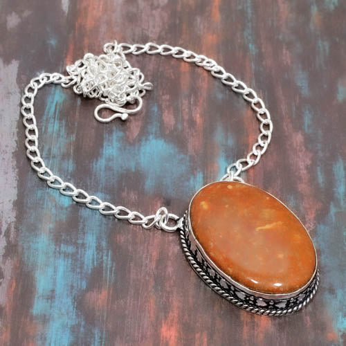 Radiant Essence – Carnelian & Sterling Silver Pendant