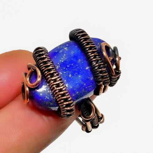 Oracle’s Insight – Lapis Lazuli Copper Pendant