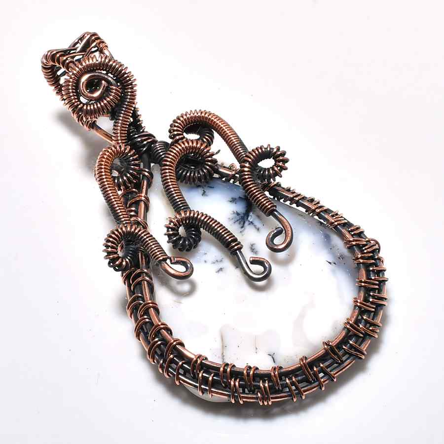 Ezra’s Veil – Mystic Amethyst Copper Pendant