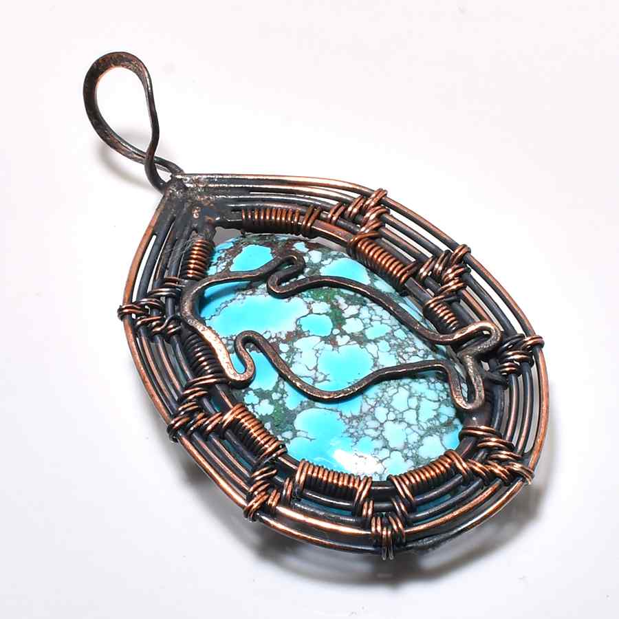 Serenity’s Whisper – Turquoise Copper Pendant