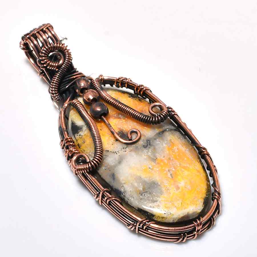 Muse’s Harmony – Copper & Stone Pendant