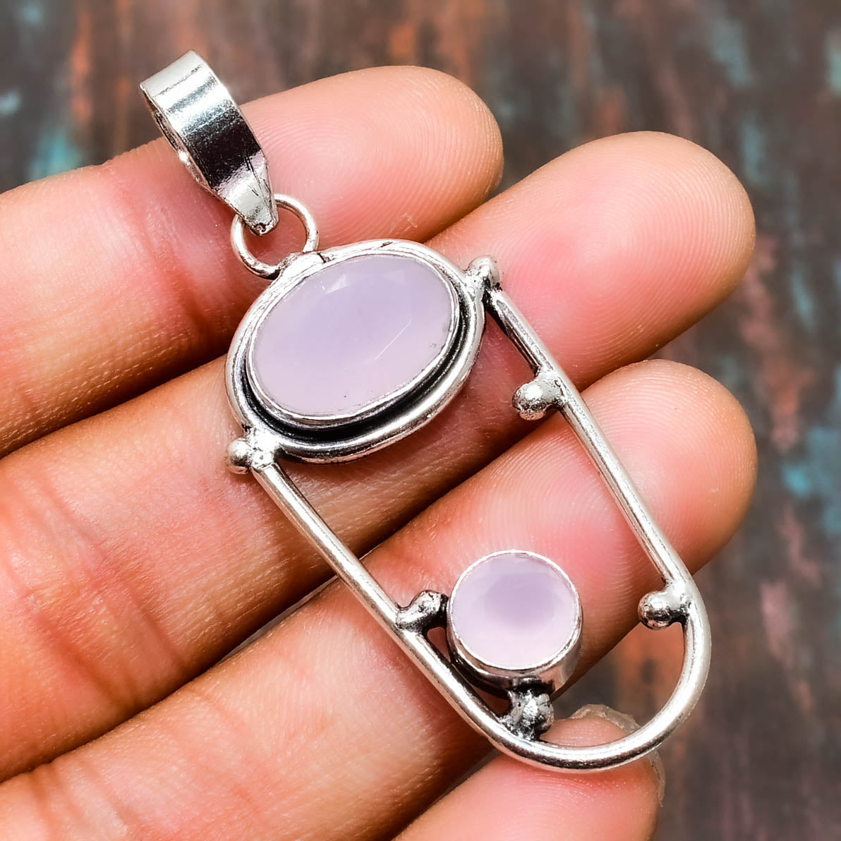 Serenity’s Whisper – Lavender Stone Silver Pendant