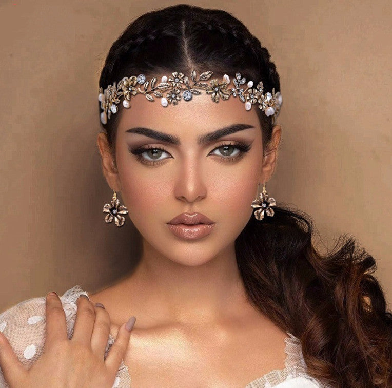 Pearl Leaf Hair Band Set