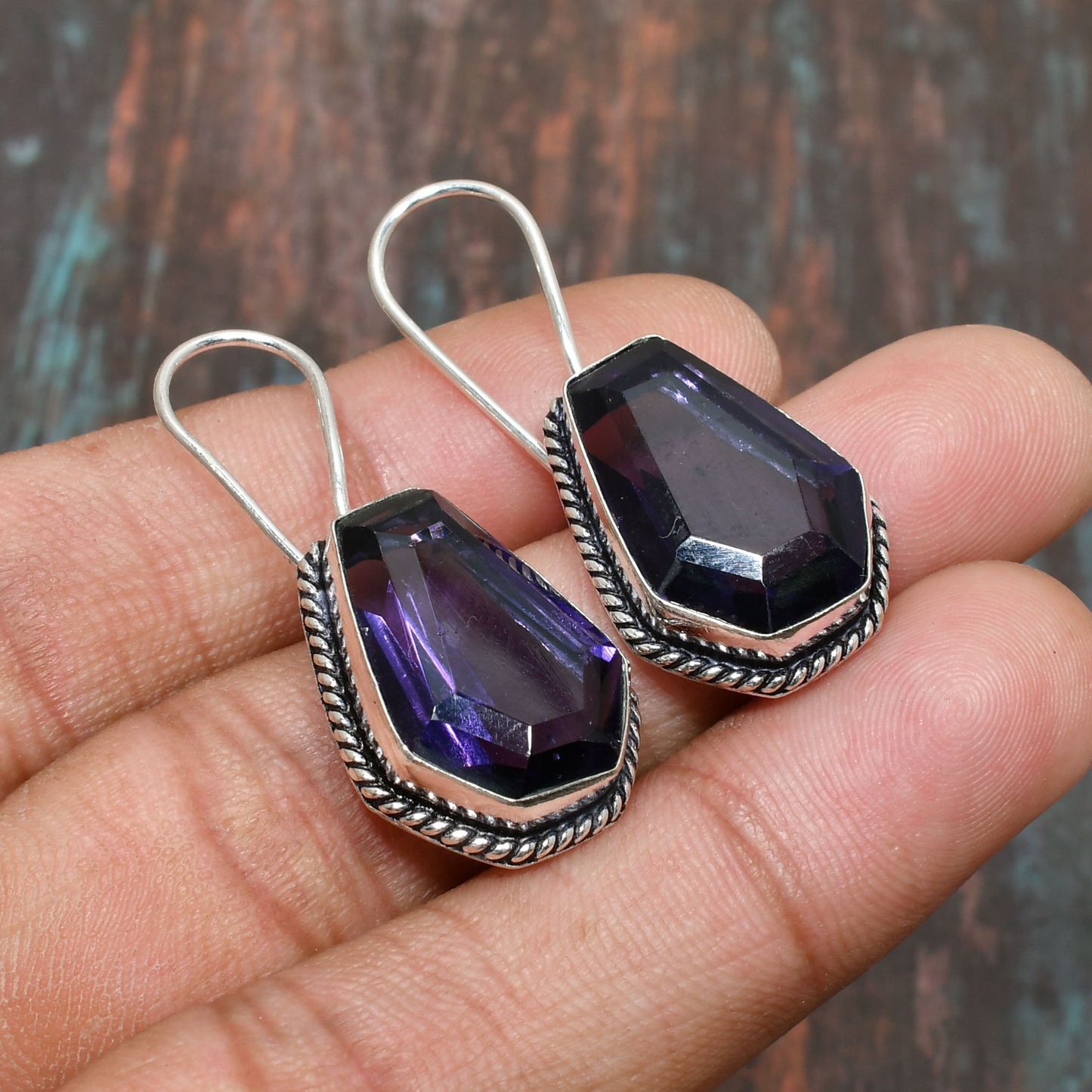 Mystic Align – Amethyst Sterling Silver Earrings