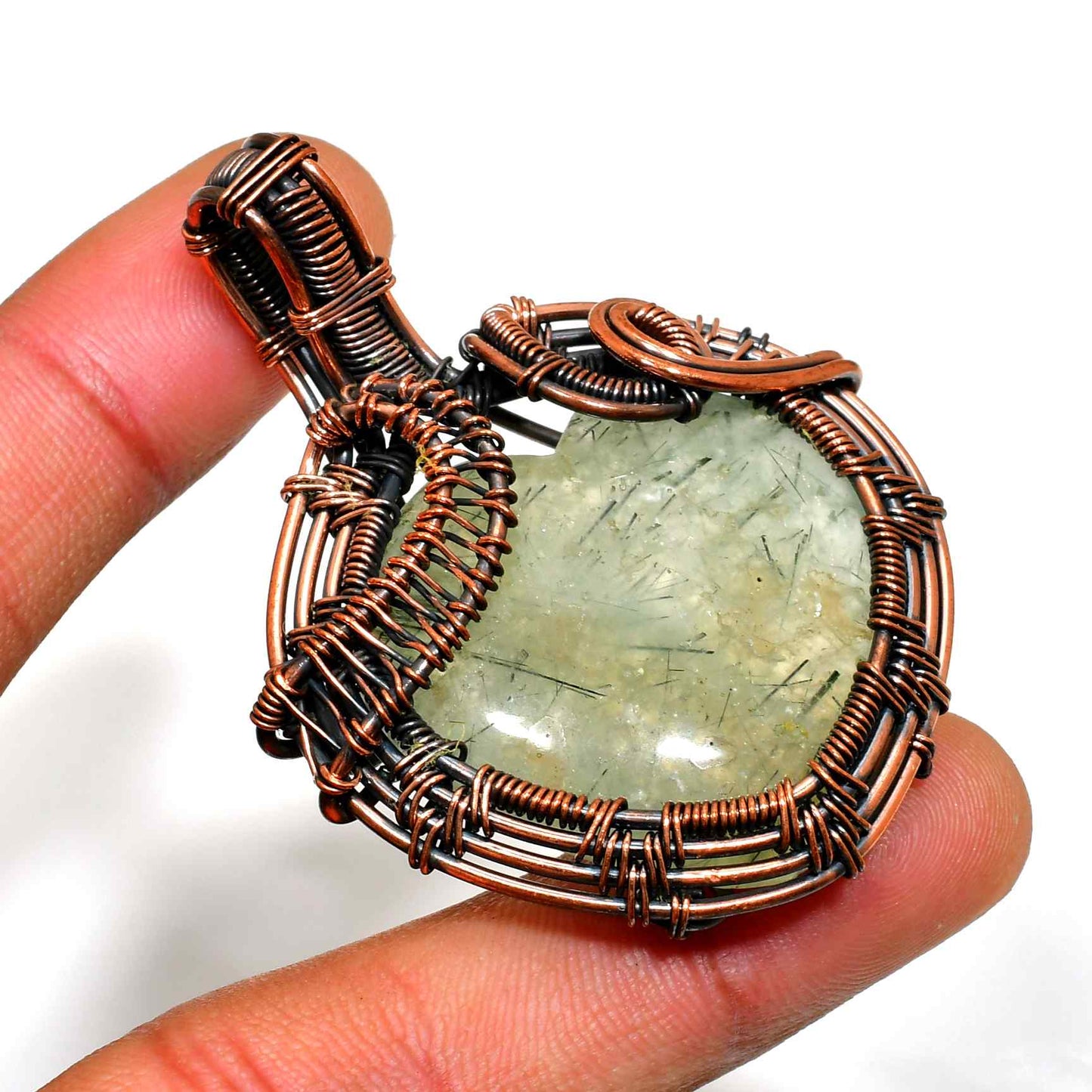 Gaia’s Harmony – Copper Quartz Pendant