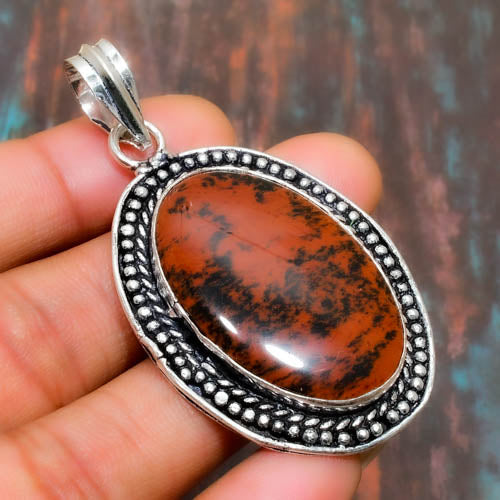 Earth’s Embrace – Red Jasper Sterling Silver Pendant