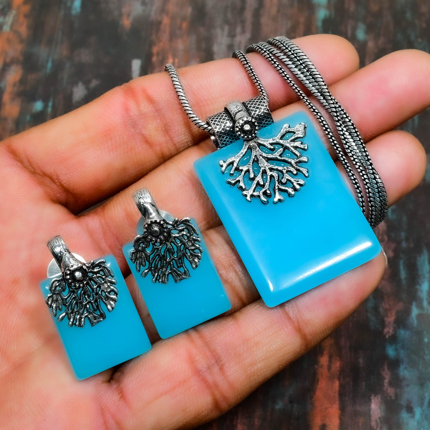 Coraline Serenity – Turquoise & Silver Trio