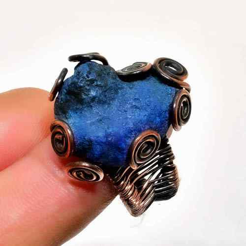 Serenity’s Embrace – Lapis Lazuli Copper Ring
