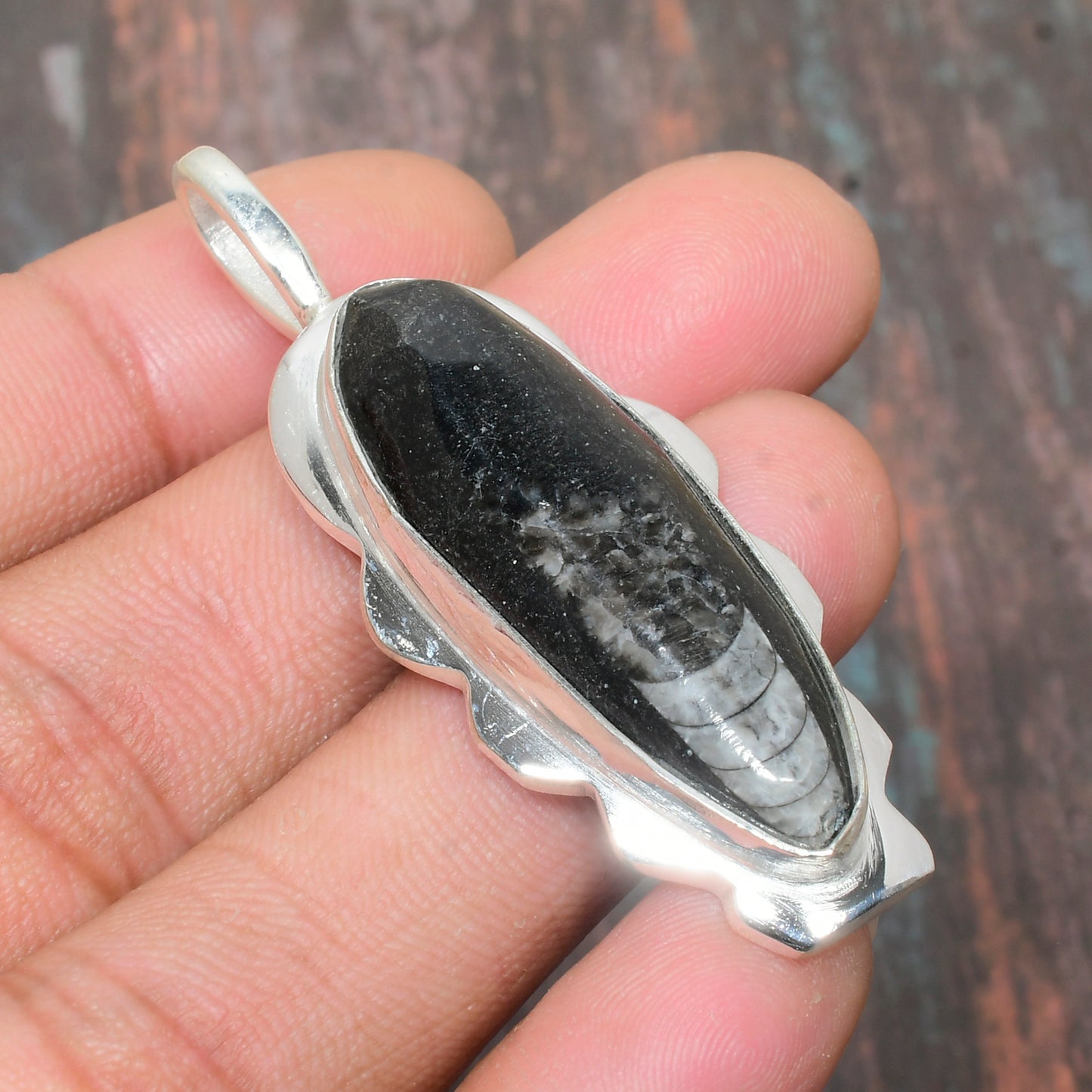 Midnight Guardian – Black Tourmaline Sterling Silver Pendant