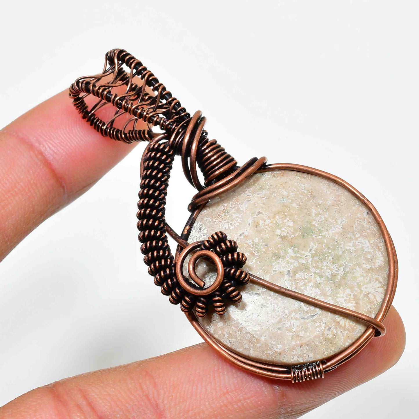 Twilight Harmony – Amethyst & Copper Pendant