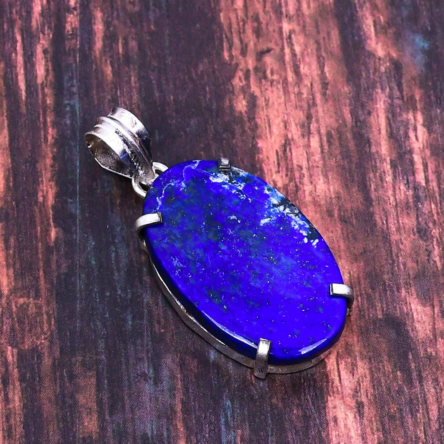 Serenity’s Whisper – Lapis Lazuli Silver Pendant