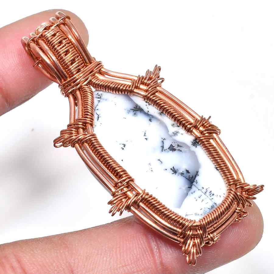 Terra’s Harmony – Copper-Wrapped Crystal Pendant