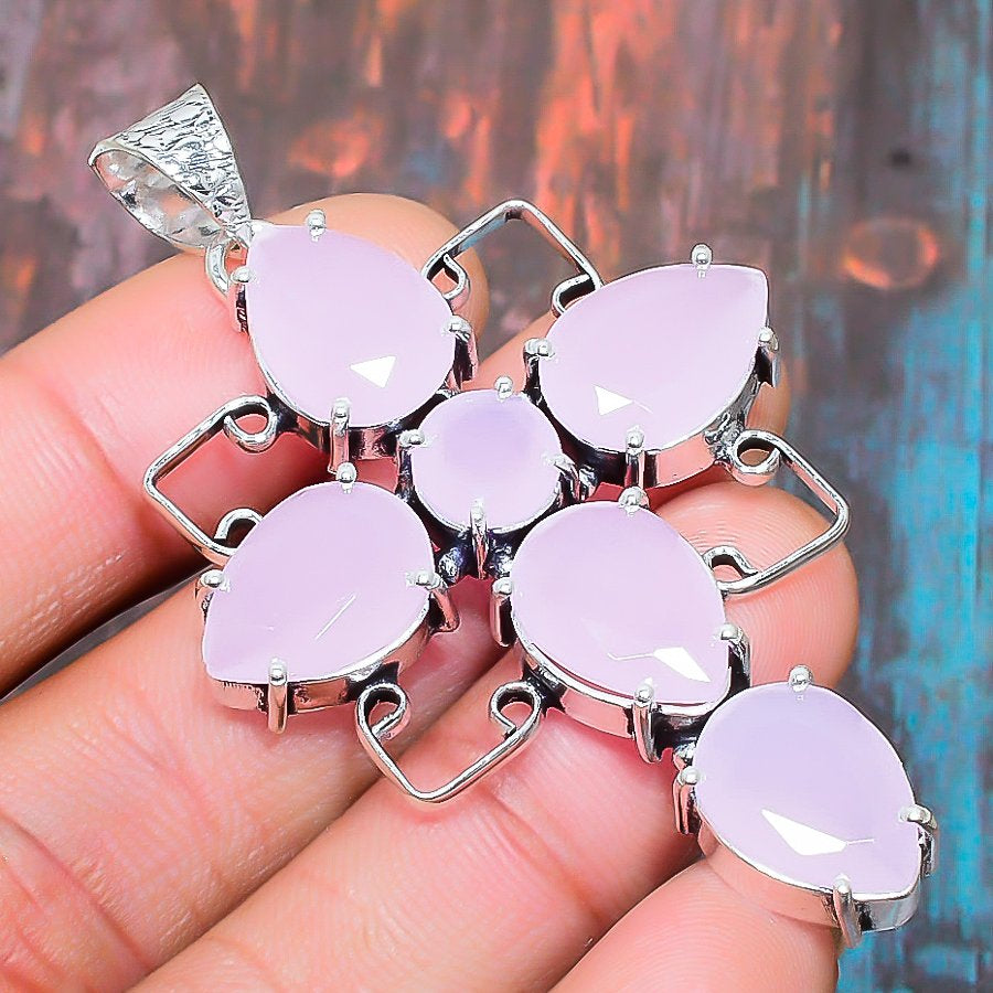 Harmony’s Embrace – Rose Quartz & Sterling Silver Necklace