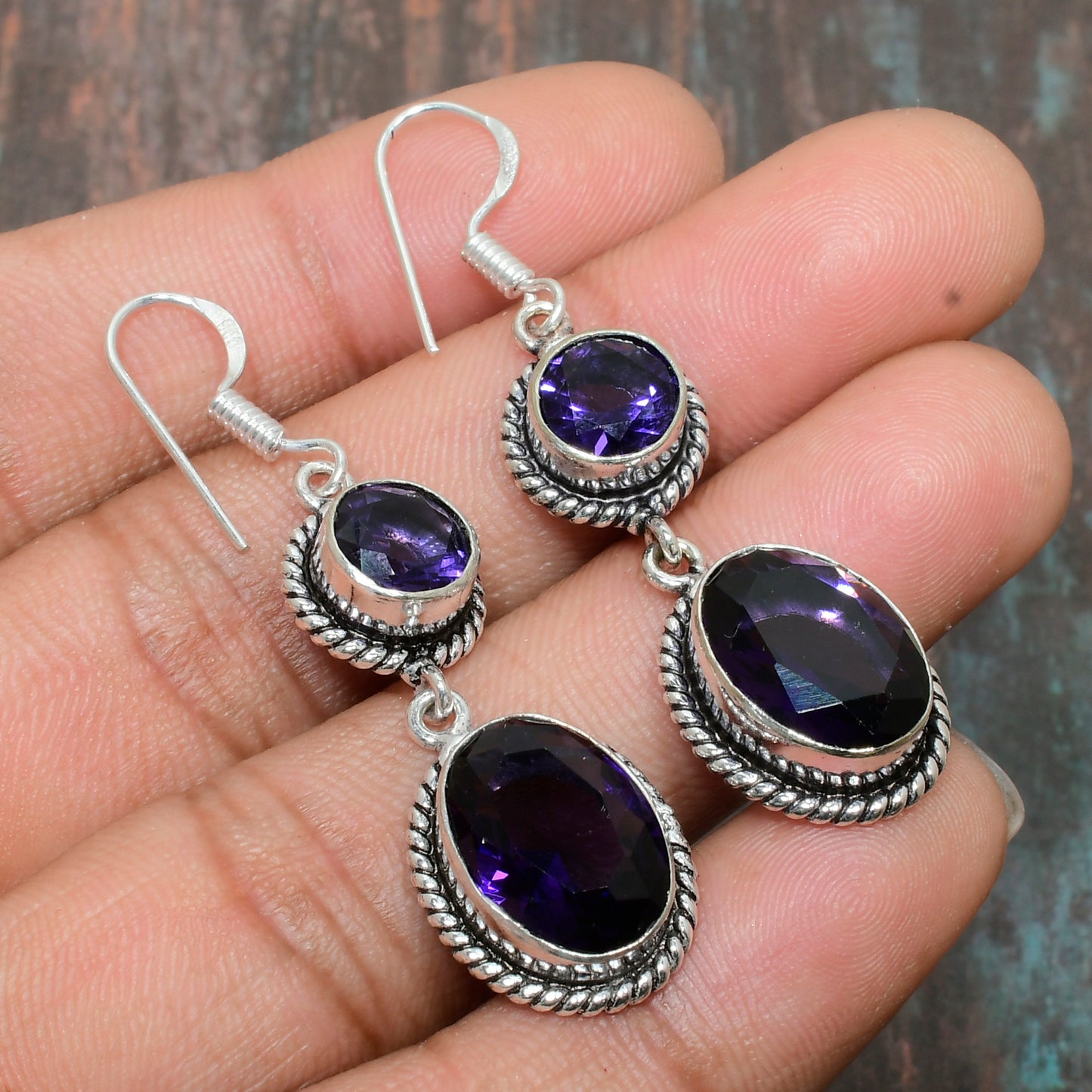 Aria’s Grace – Amethyst Silver Drops