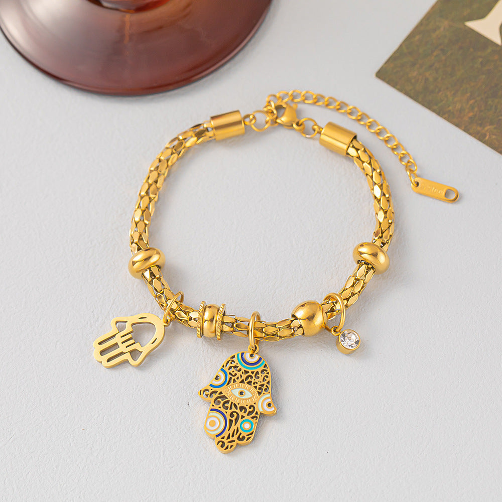 Eye Drop Charm Bracelet