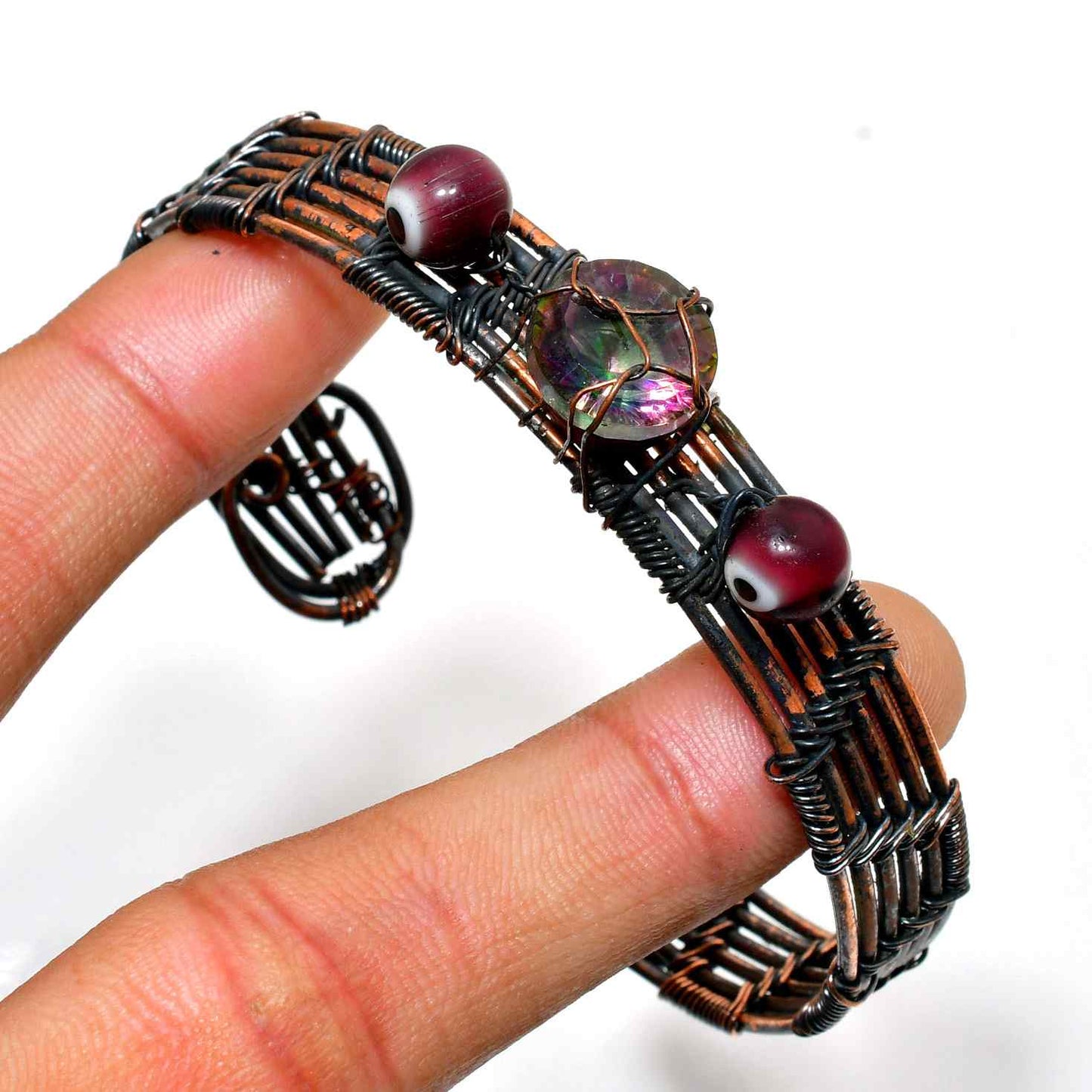 Gaia’s Balance – Tourmaline Copper Bracelet