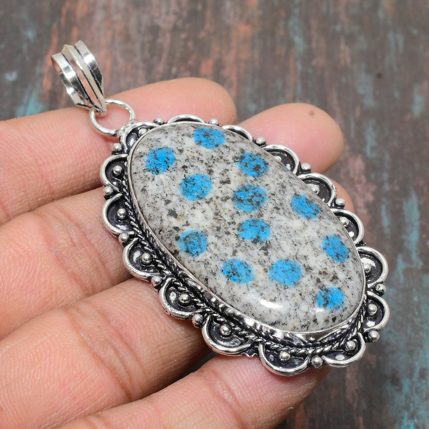 Cerulean Dreams – Turquoise & Sterling Silver Pendant
