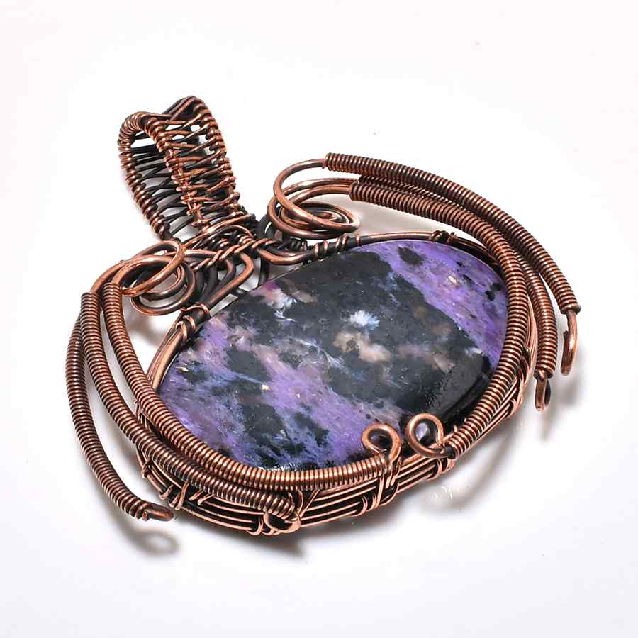 Serenity’s Aura – Amethyst Copper Pendant
