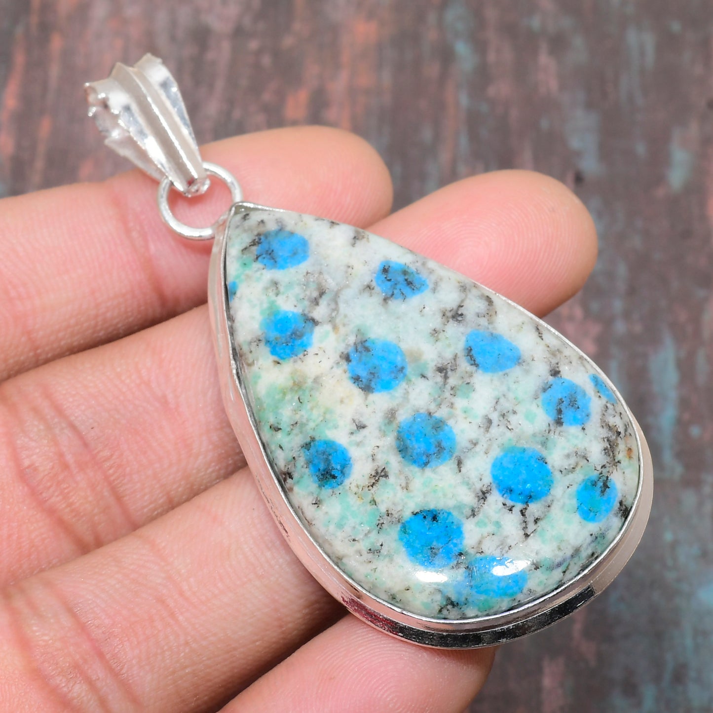 Serene Spirit – Blue Gemstone Silver Pendant