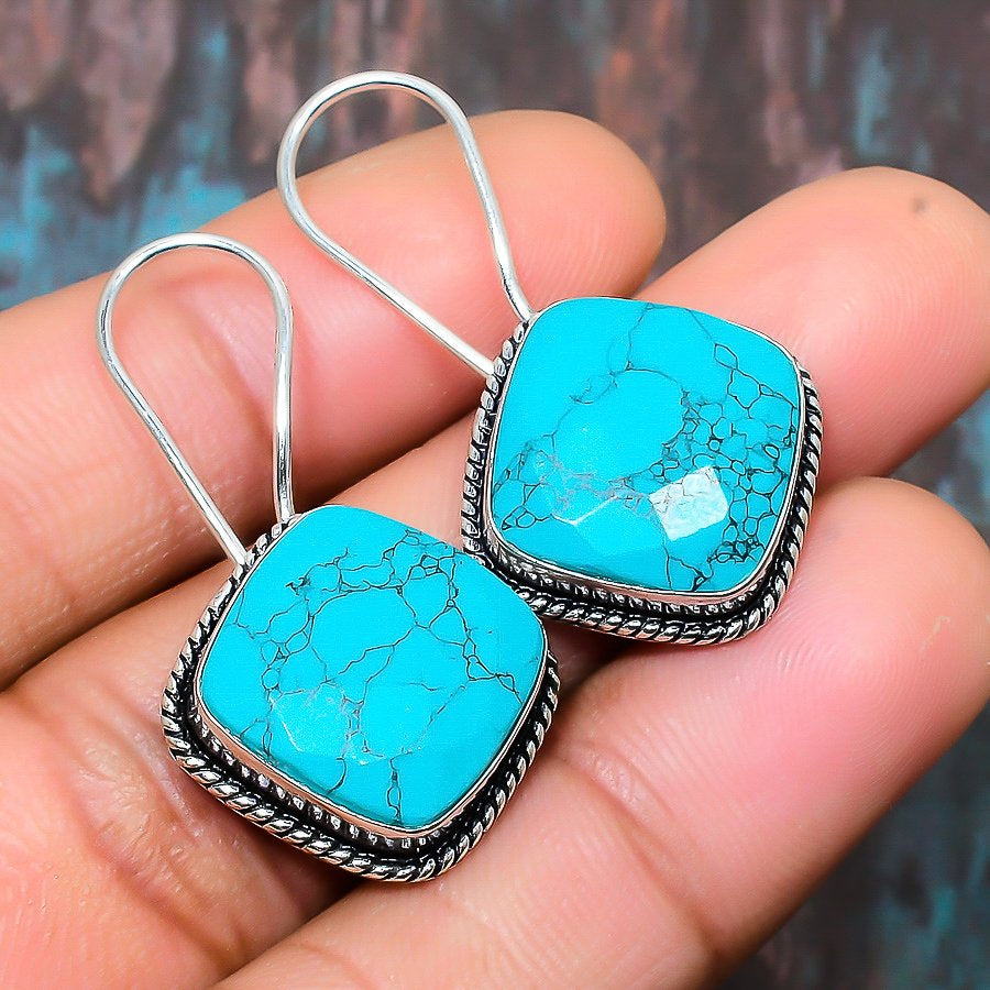 Tranquil Dream – Sterling Silver Turquoise Earrings