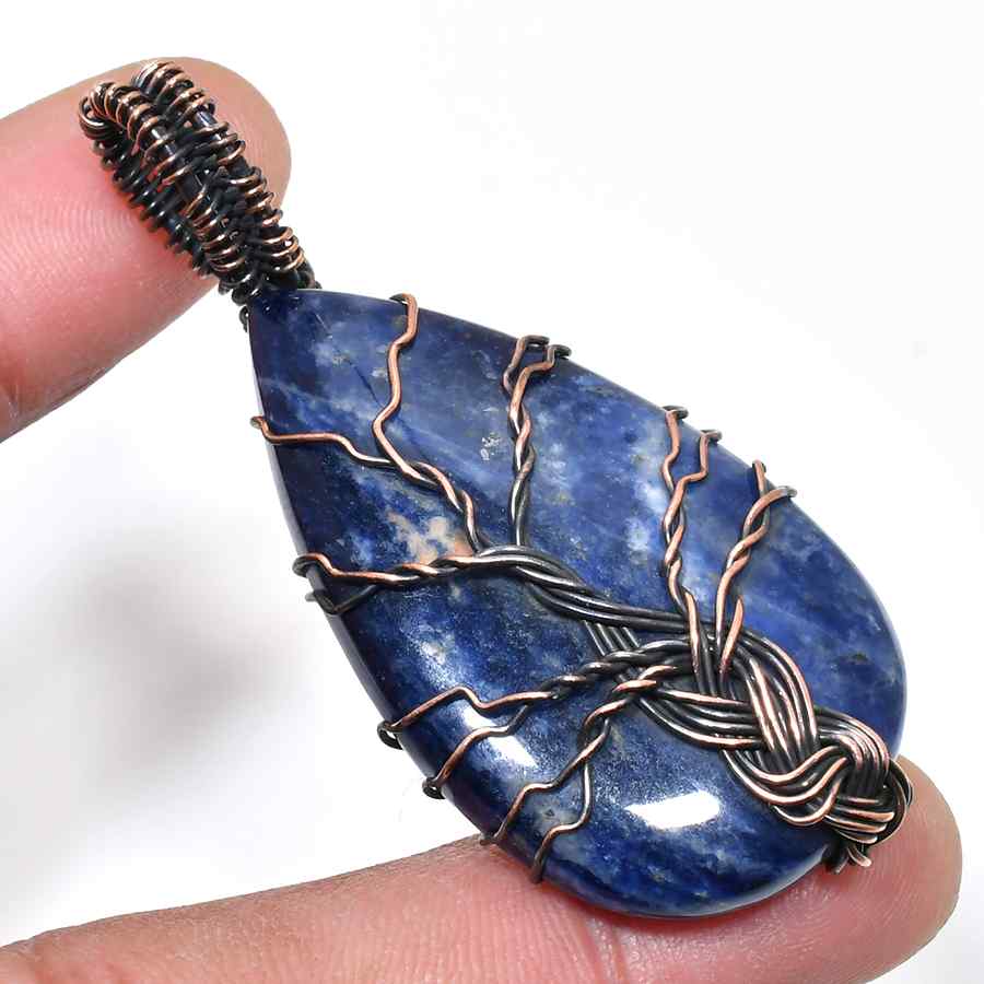 Azure Truth – Lapis Lazuli Copper Pendant