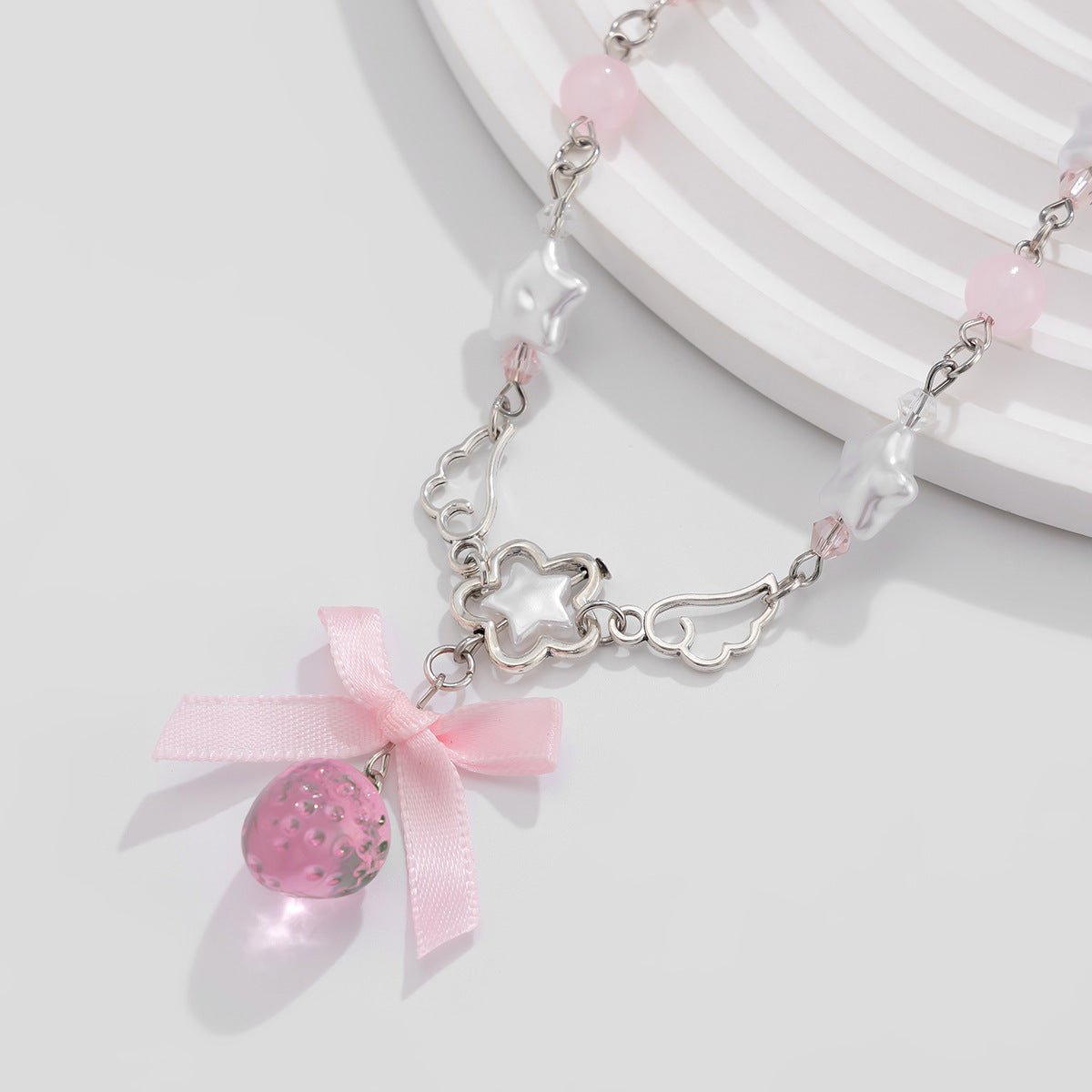 Strawberry Pearl Necklace