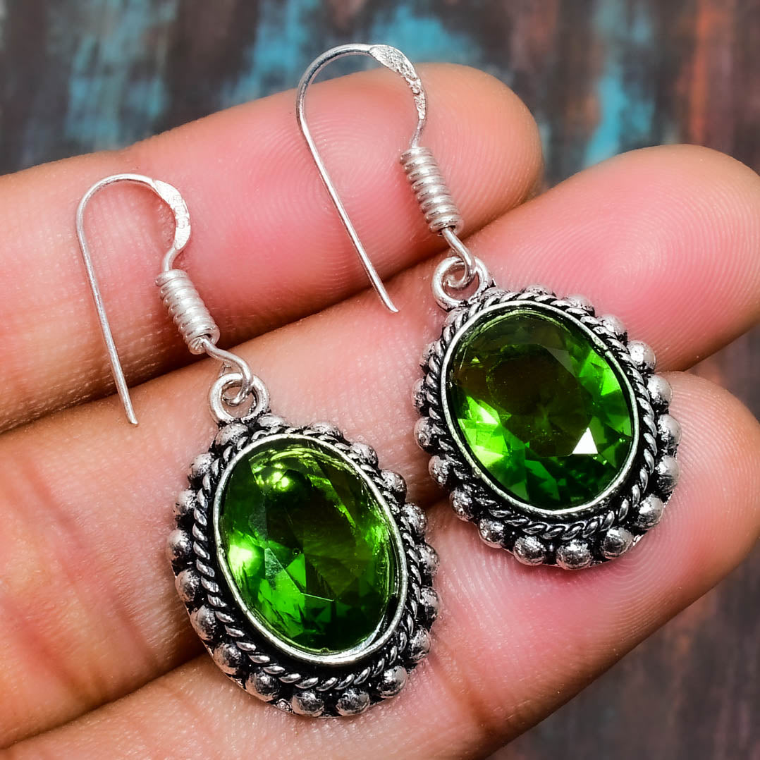 Serenity’s Embrace – Sterling Silver Jade Earrings